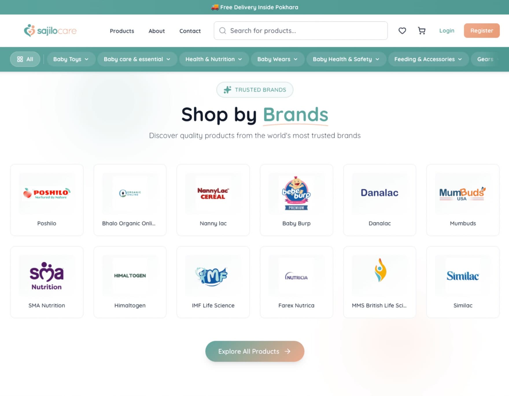 Sajilo Care - Website, App & POS Software